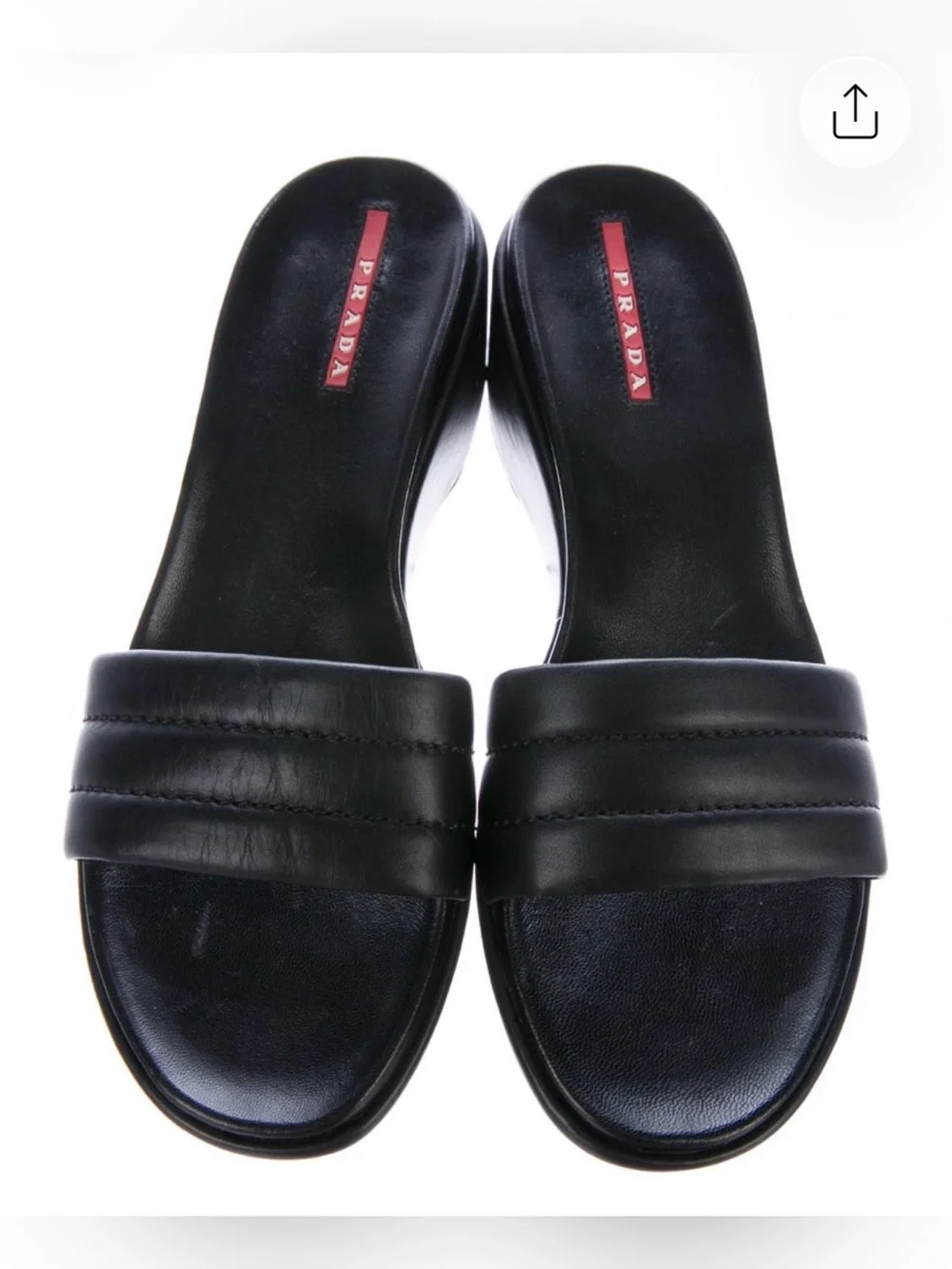 Prada Sport Platform Slide Sandals Size: 7 | IT 37